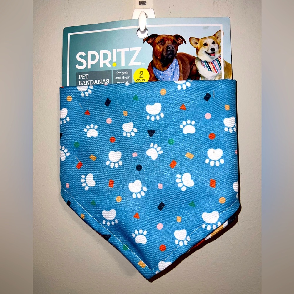 Spritz Blue Pet Bandanas for Dogs 2ct.
